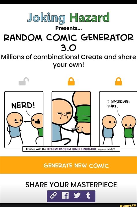 joking hazard random comic generator.